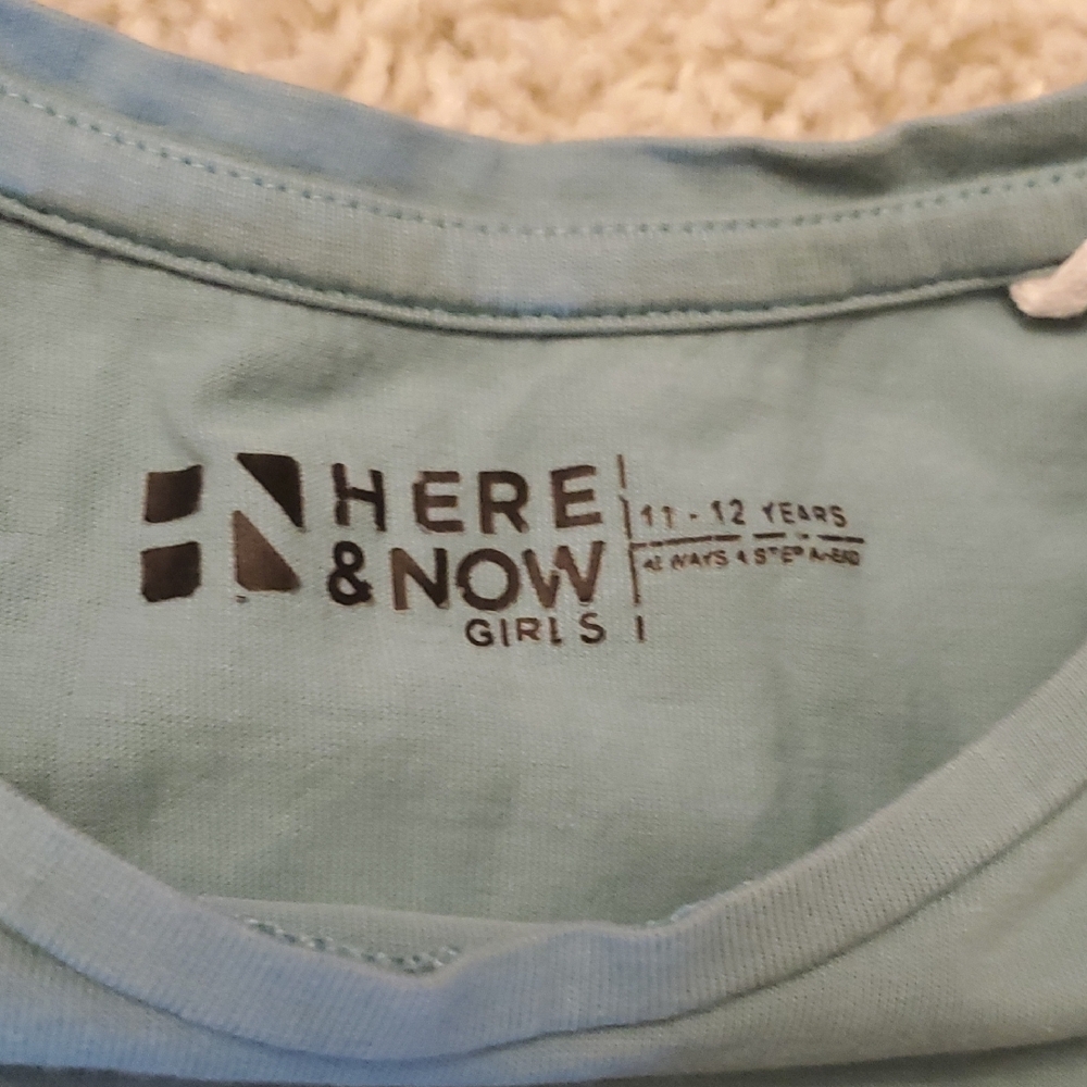 5 For $25 Here & Now Kids Teal T-Shirt Youth Size‎ 11-12 - Picture 3 of 5